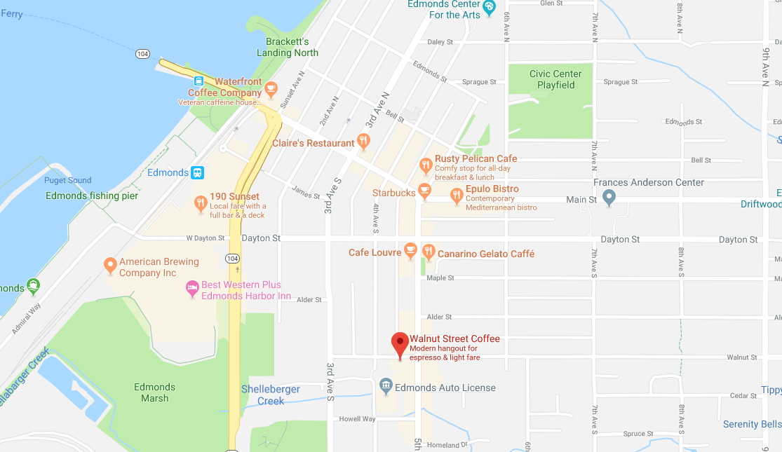Find Walnut Street Coffee in Edmonds